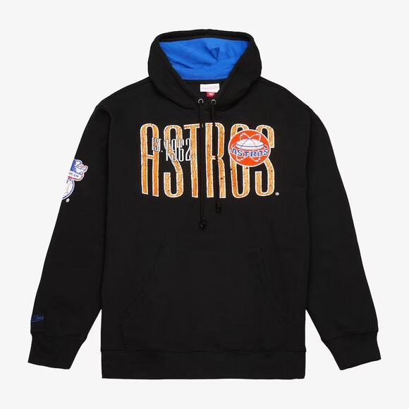 NWT! Mitchell & Ness Houston Astros OG Team Fleece Pullover Hoodie - Size 5XL - Picture 1 of 10